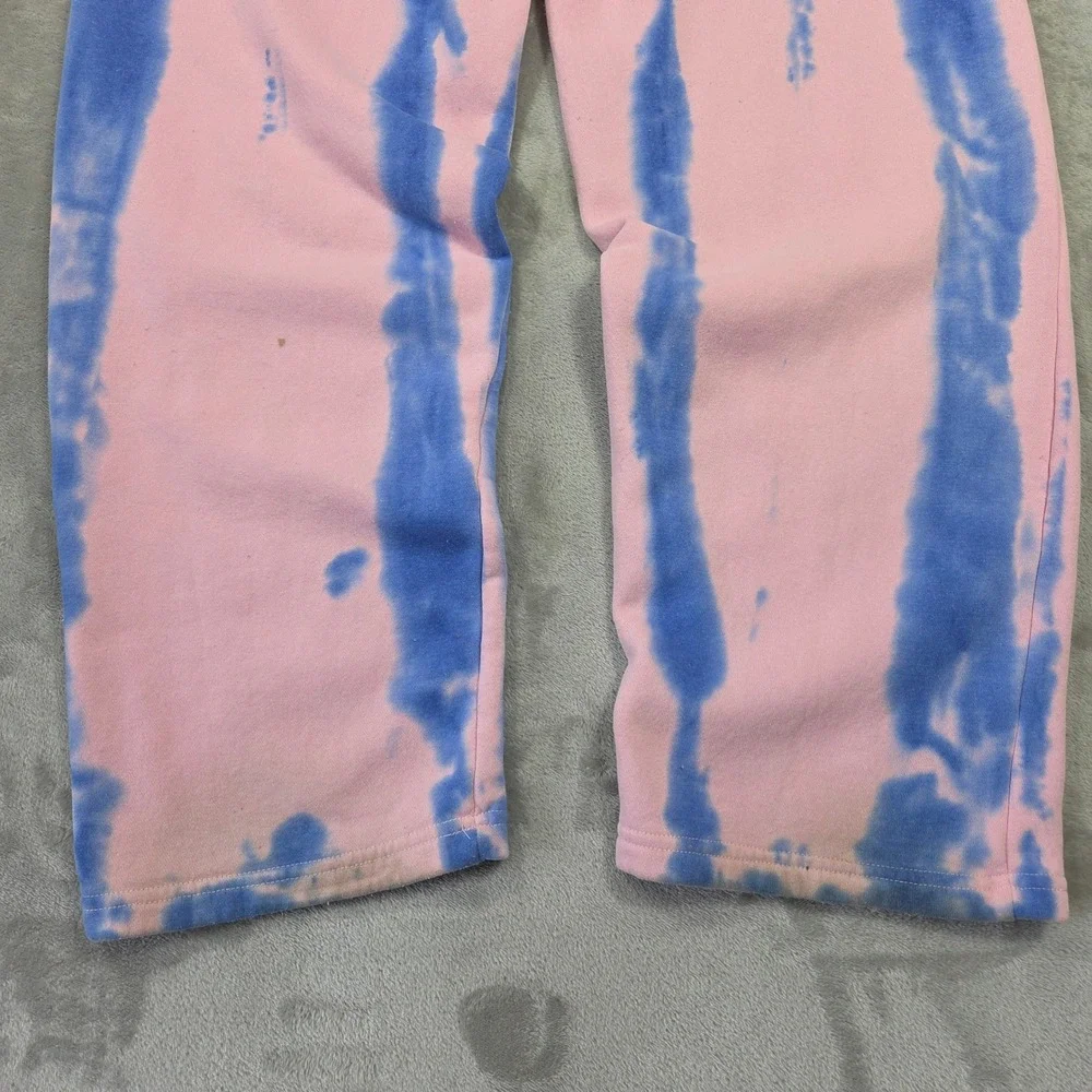 Von Dutch Womens Pink Tie Dye Y2k Sweatpants Size L Bratz Wide Leg Preppy Lounge - Picture 8 of 9